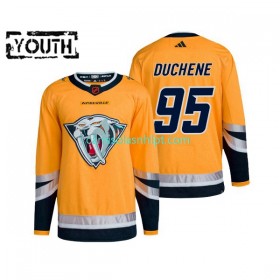 Camiseta Nashville Predators Matt Duchene 59 Adidas 2022-2023 Reverse Retro 2.0 Amarelo Authentic - Criança